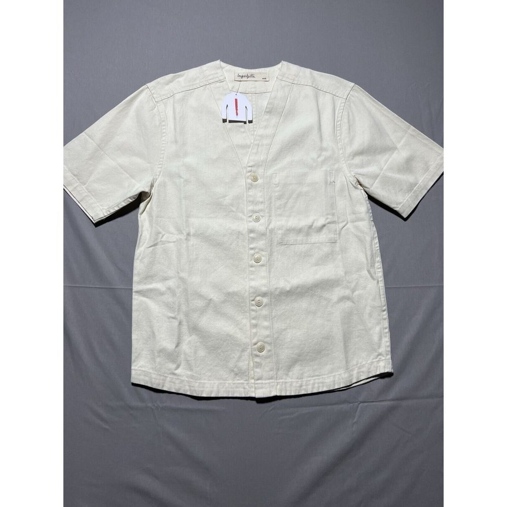 Imperfects Benny Jersey Baseball Style Hemp Cotton Shirt Work Surf Skate Men's S